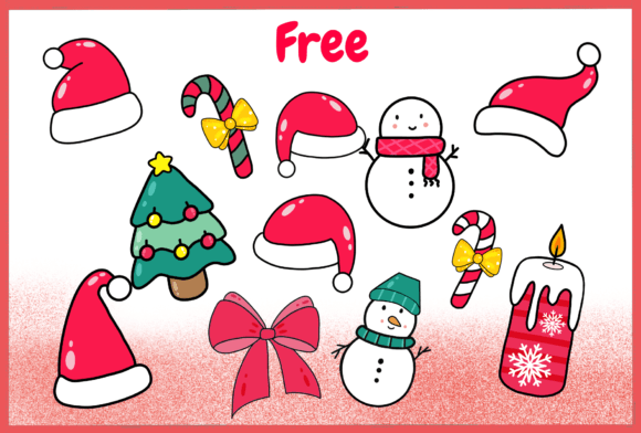 Christmas Groovy Light Font PNG with transparent background - Preview 6