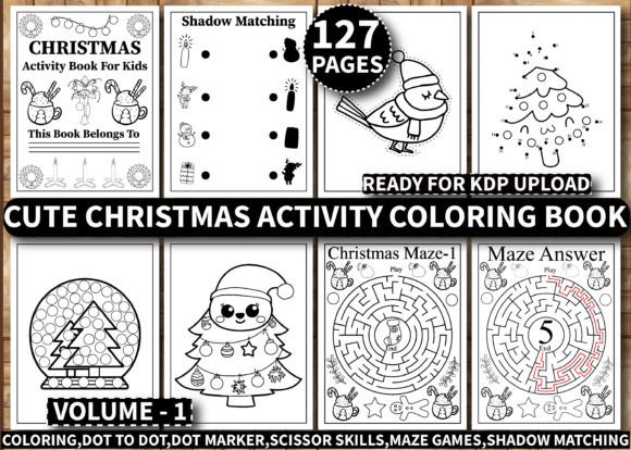 Cute Christmas Activity Book for Kids
