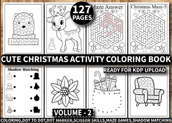 Cute Christmas Activity Book for Kids