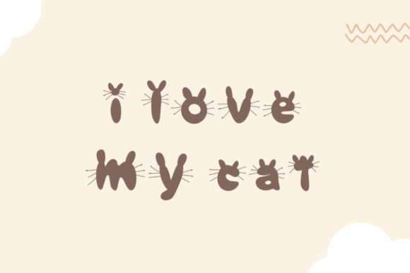 Cute Cat Font - Preview 2