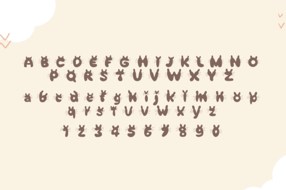 Cute Cat Font - Preview 3