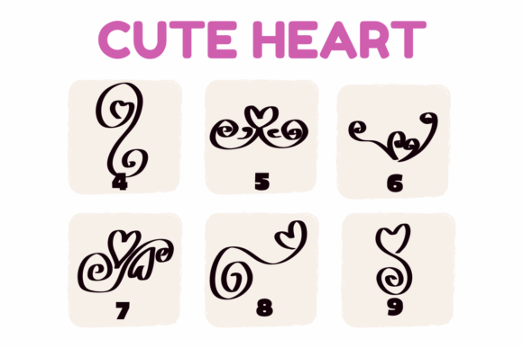 Cute Heart Font - Preview 3