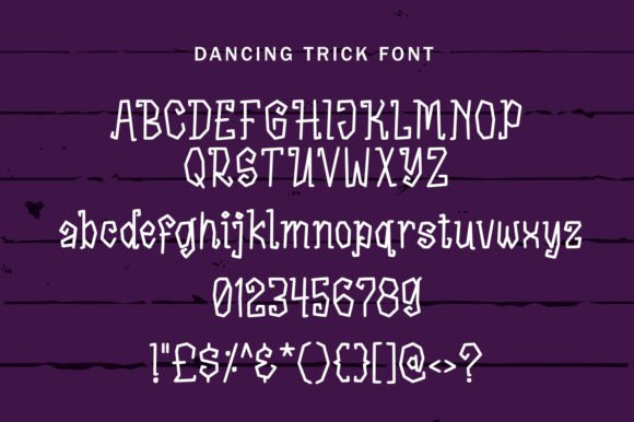 Dancing Trick Font PNG with transparent background - Preview 2