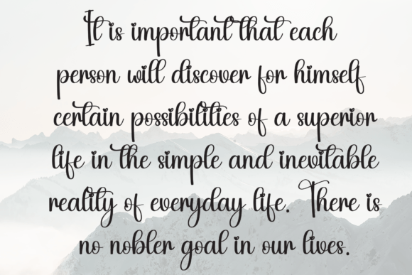 Evalyna Font PNG with transparent background - Preview 5