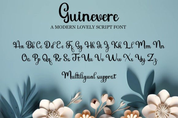 Guinevere Font PNG with transparent background - Preview 4
