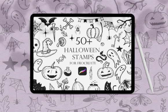 Halloween Procreate Stamps