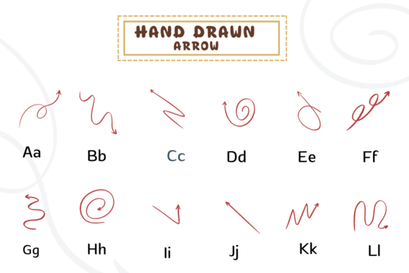 Hand Drawn Arrow Font - Preview 1