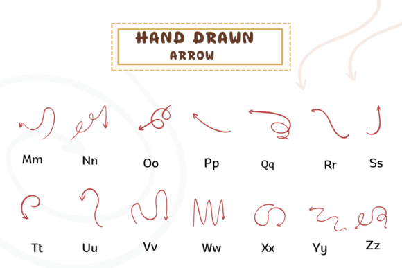 Hand Drawn Arrow Font - Preview 2