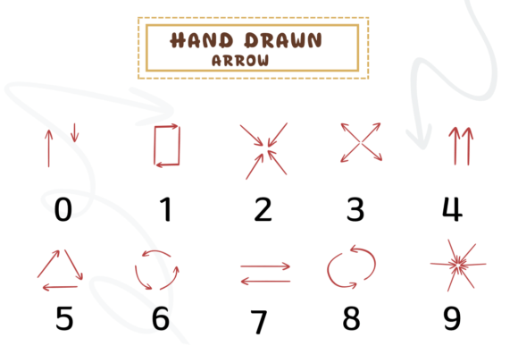 Hand Drawn Arrow Font - Preview 3