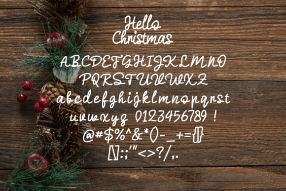 Hello Christmas Font - Preview 1