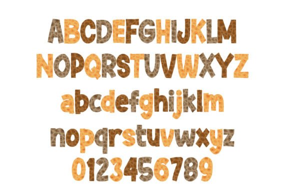 Leafy Leopard Font PNG with transparent background - Preview 1