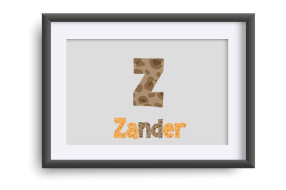 Leafy Leopard Font PNG with transparent background - Preview 3