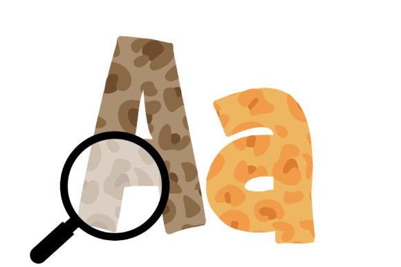 Leafy Leopard Font PNG with transparent background - Preview 5