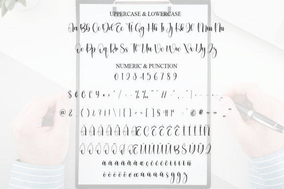 Listing Font PNG with transparent background - Preview 6