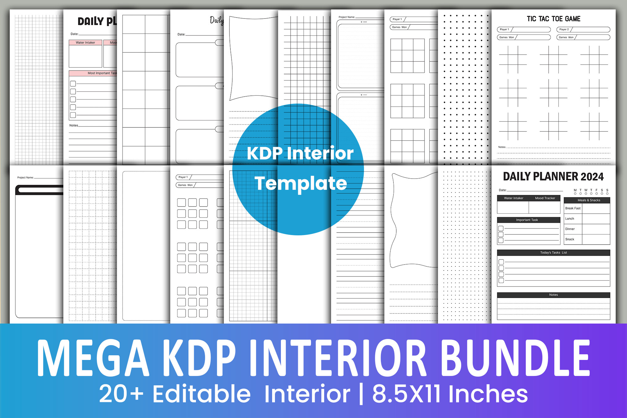Mega KDP Interior Template Bundle Graphic by Educare · Creative Fabrica