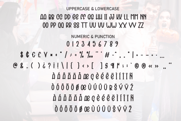 Party Halloween Font font preview - 6