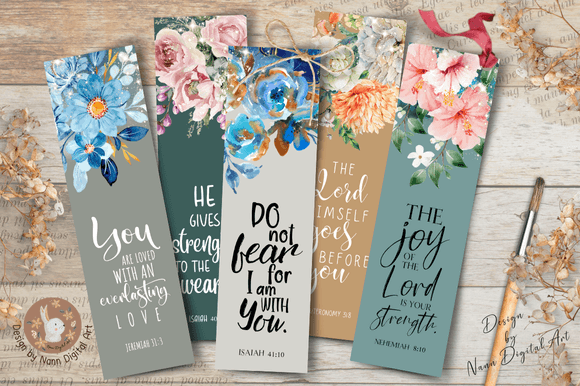 Printable Bible Verses Bookmark Set #072