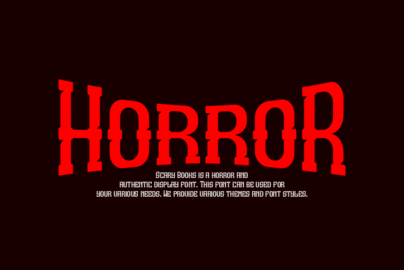 Scary Books Font PNG with transparent background - Preview 1