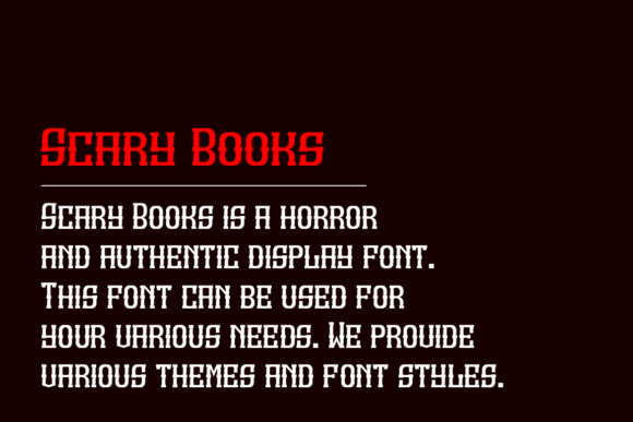 Scary Books Font PNG with transparent background - Preview 4