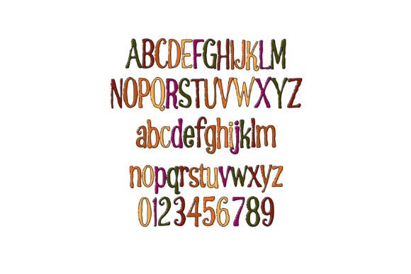 September Smash Font PNG with transparent background - Preview 1