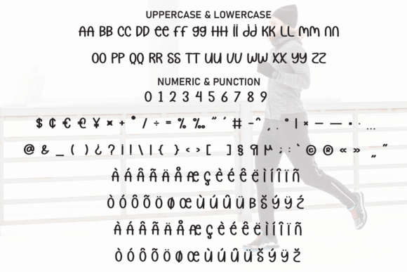 Simple Sporty Font PNG with transparent background - Preview 6