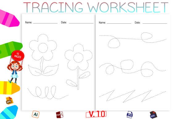 Tracing Worksheets for Pencil Control