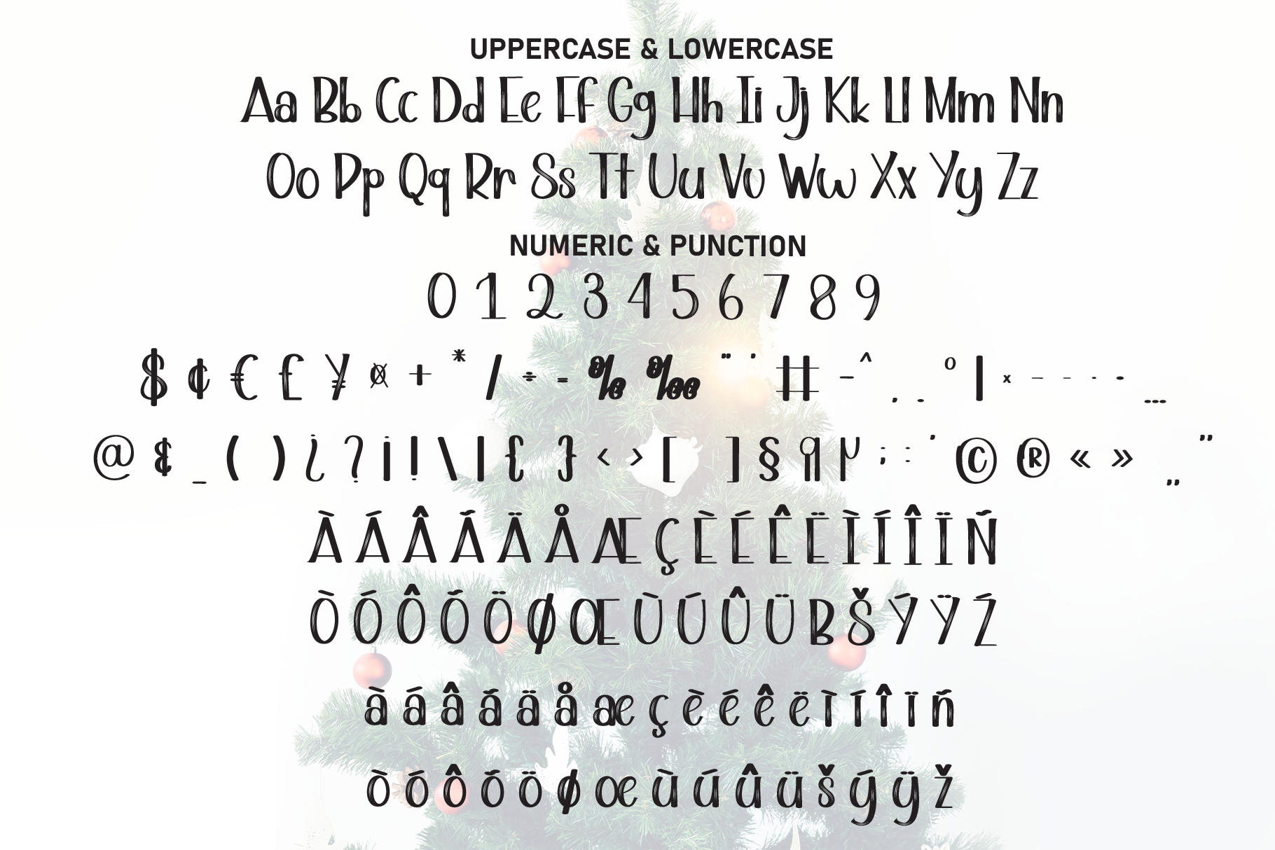 Tree Christmas Font - photo 7