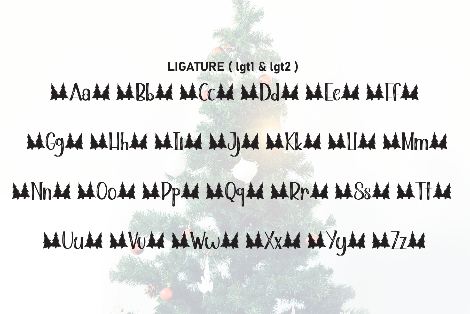 Tree Christmas Font - photo 8