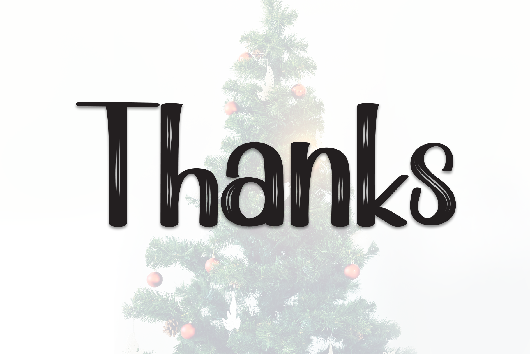 Tree Christmas Font - photo 9
