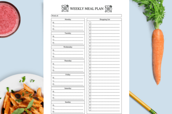 Weekly Meal Planner Printable