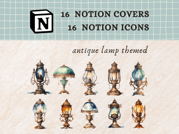 Antique Lamps Notion Icons