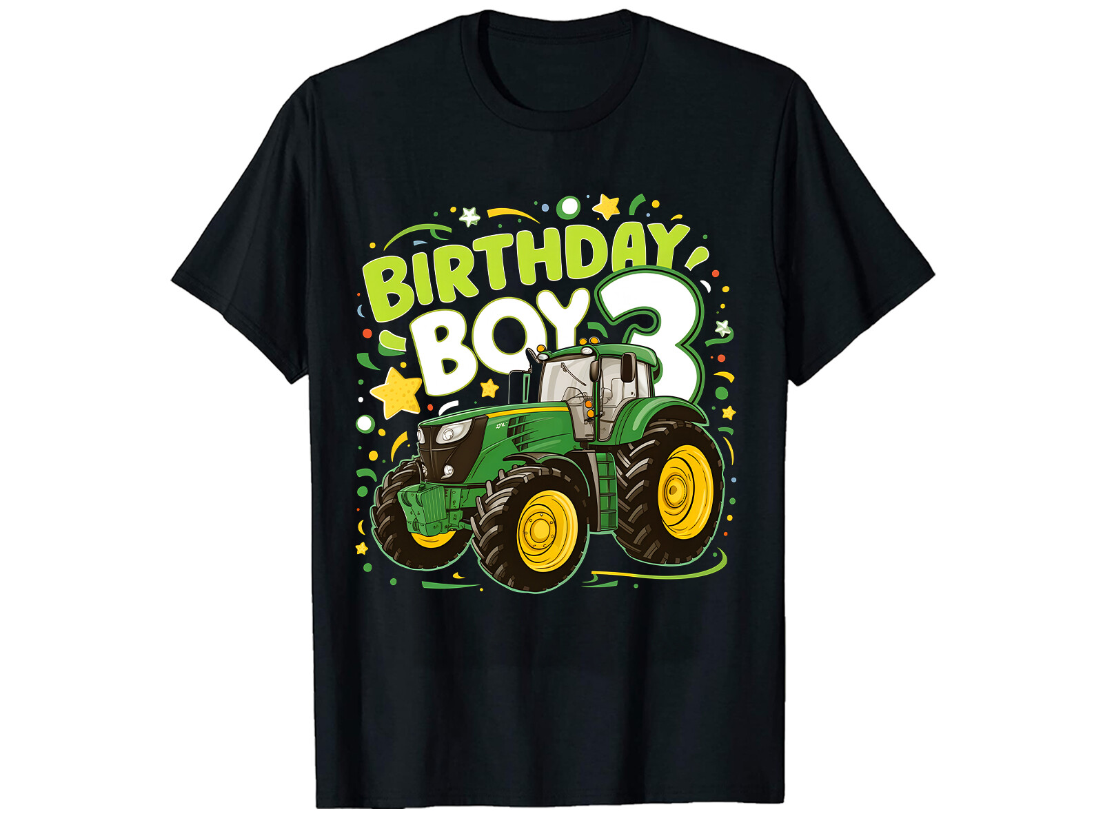 Birthday Boy Tractor T-Shirt Design Graphic by N Creation · Creative ...