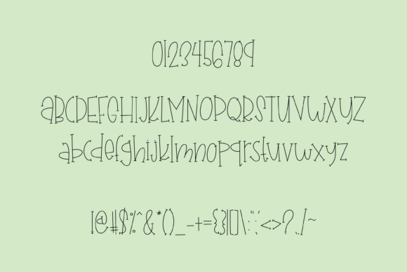 Chick a Sketch Font - Preview 1
