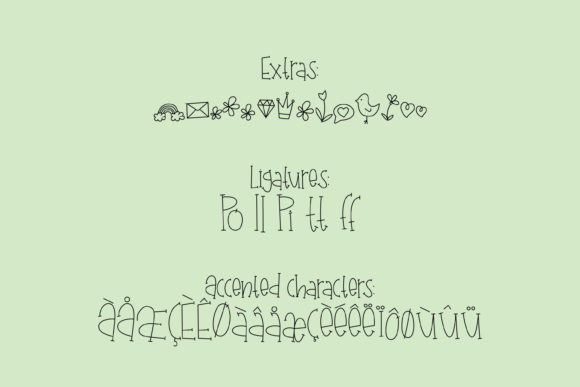 Chick a Sketch Font - Preview 2