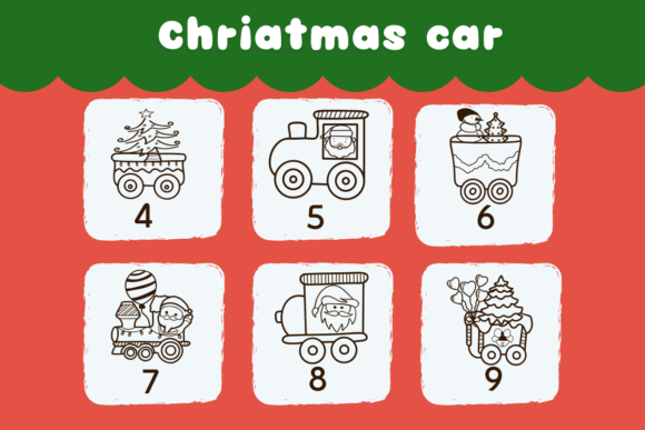 Chriatmas Car Font PNG with transparent background - Preview 3