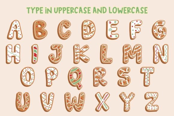 Christmas Gbread Font - Preview 1