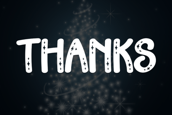 Christmas Starlight Font PNG with transparent background - Preview 6
