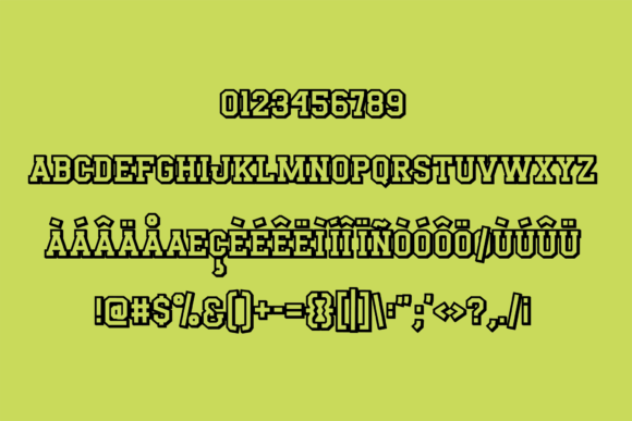 Coach Font PNG with transparent background - Preview 1