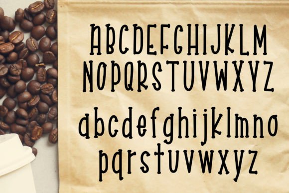 Coffee Beans Font - Preview 1