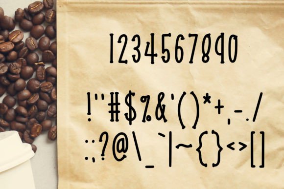 Coffee Beans Font - Preview 2