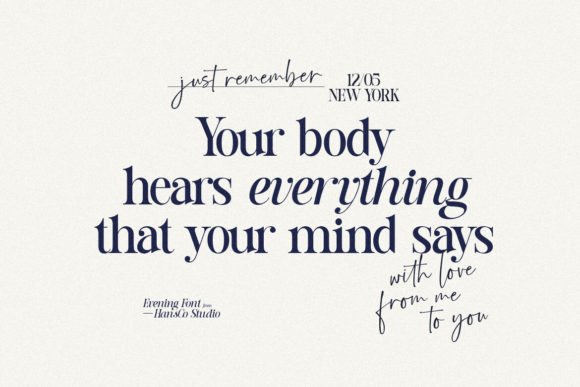 Evenings Font - Preview 2