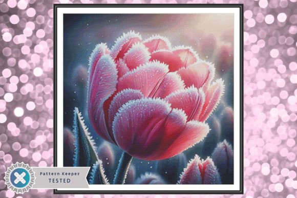 Frozen Tulip Cross Stitch Pattern PDF