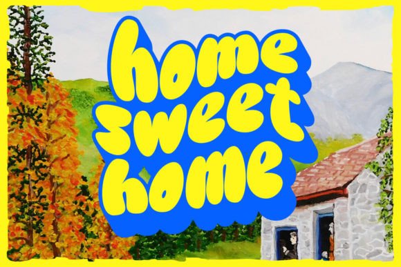 Groovy Craft Font PNG with transparent background - Preview 3