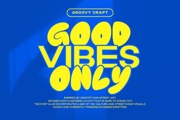 Groovy Craft Font PNG with transparent background - Preview 6