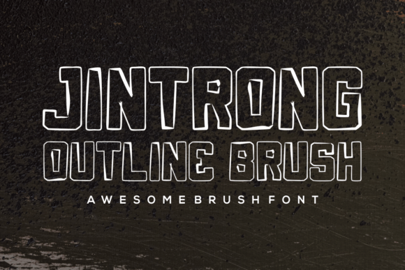 Jintrong Outline Font - Preview 2