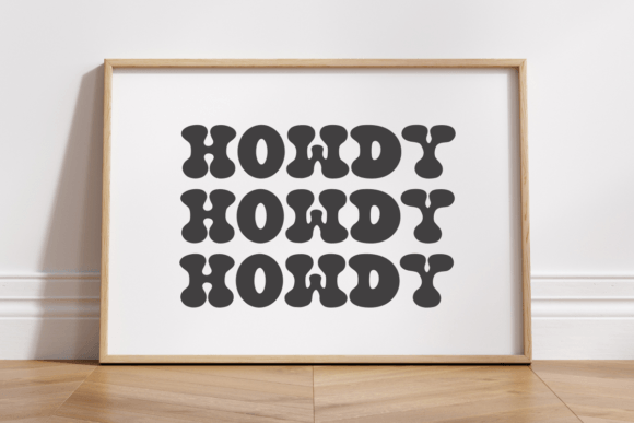 Kinder Howdy Font PNG with transparent background - Preview 2