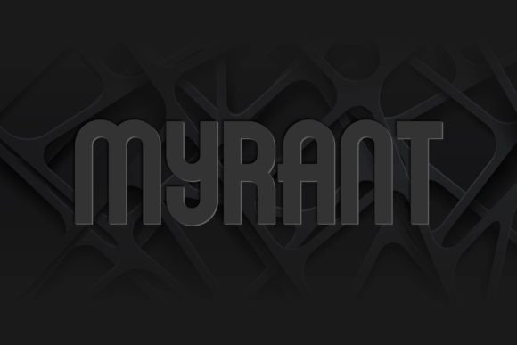 Myrant Font PNG with transparent background - Preview 4