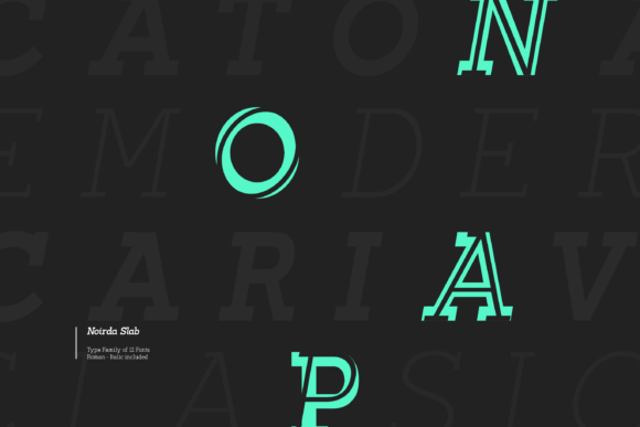 Noirda Font PNG with transparent background - Preview 1
