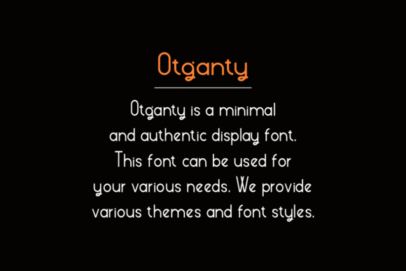 Otganty Font PNG with transparent background - Preview 4