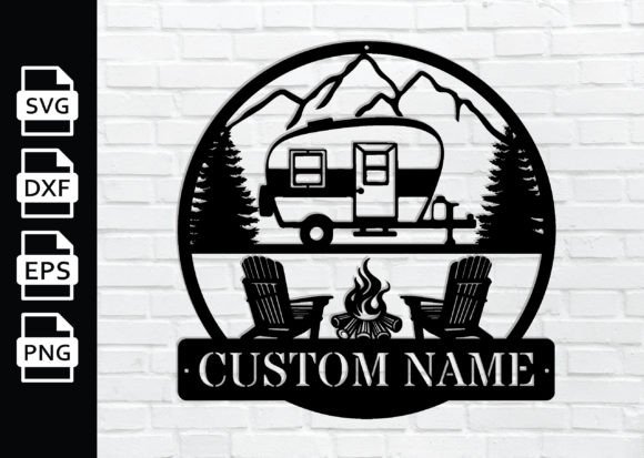 Personalized Custom Metal Campfire Sign